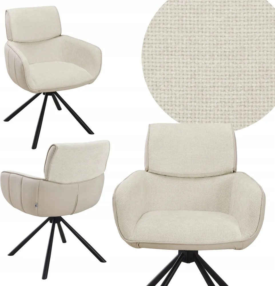 Modern Ryker szék Bézs fotel nappali étkező autó hát kárpitozott