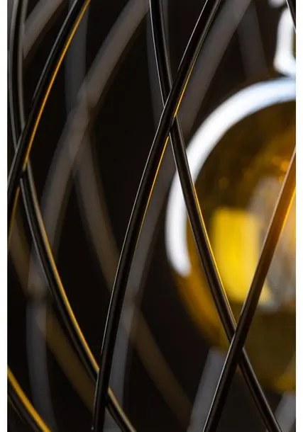 Lámpa Mennyezeti lámpatest VIELA 1,6972,AC220-240V,50/60Hz,1*E27,IP20,átmérő 25cm,egyes,fekete/arany