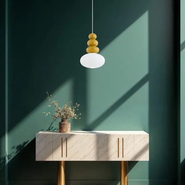 Argon 8821 - Csillár zsinóron DIEGO 1xGU10/5W/230V fehér/barna