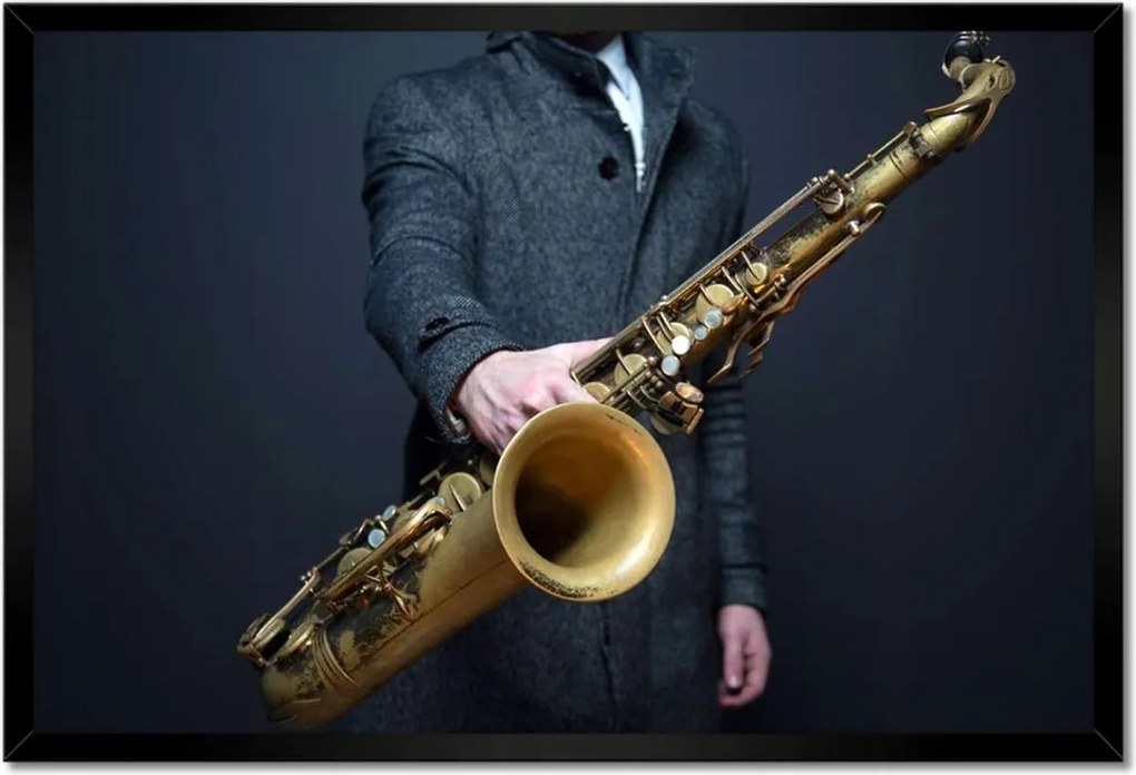 Plakátok keretben 60x40 Szaxofonos