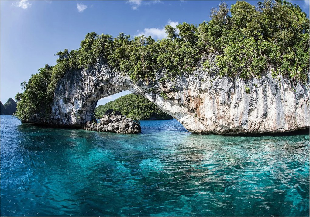 Fotótapéta Palau Paradicsom sziget óceán kék vinil 254x184 +ragasztó