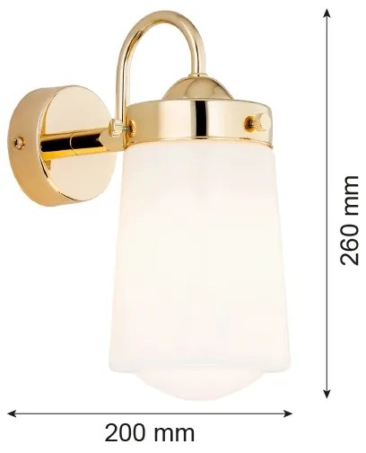 Argon 4717 - Fürdőszobai fali lámpa PASADENA 1xE27/15W/230V IP44