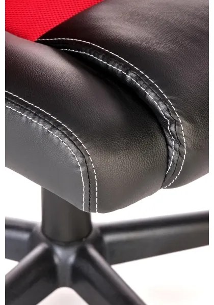 KENU irodai szék, fekete/piros