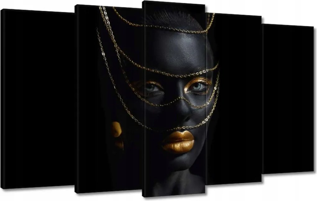 Festmények 100x60 Az aranyszínű csecsebecsék mögött