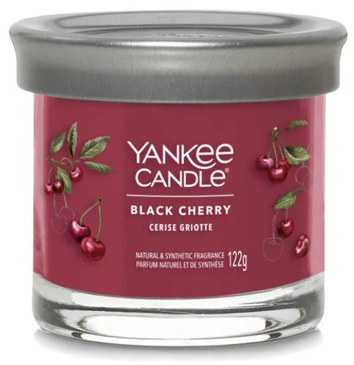 Black cherry, Yankee Candle illatgyertya, kicsi üveg, 122 g (fekete cseresznye)