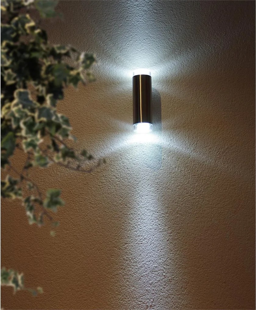 EGLO 92736 RIGA-LED Modern Kültéri Fali Lámpa Fehér, Nikkel GU10 IP44