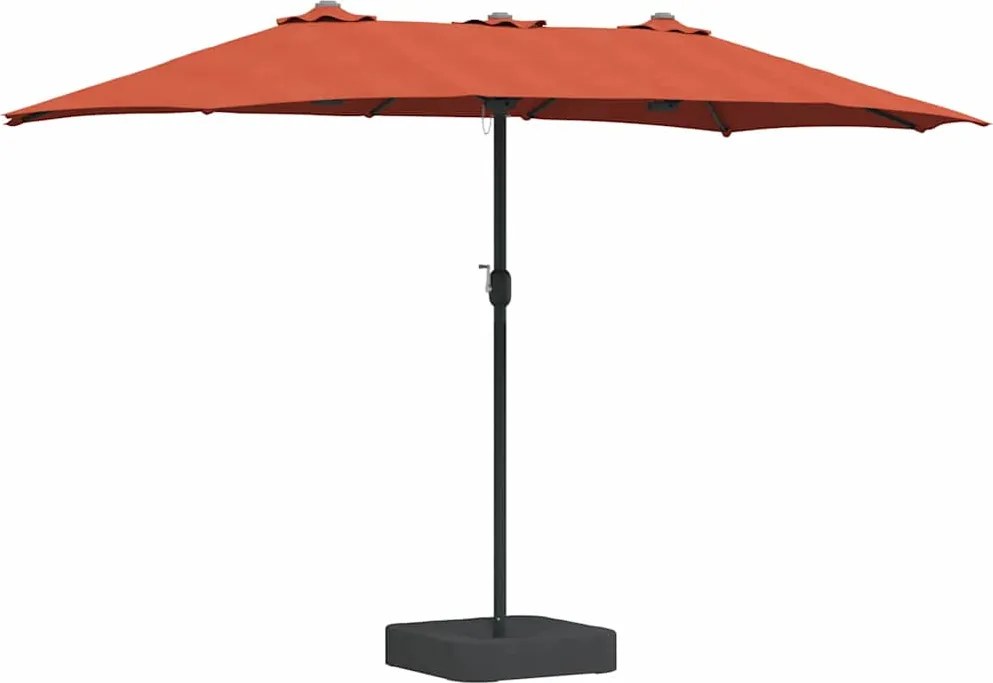 vidaXL Kerti napernyő Terrakotta 385 x 209 x 244 cm Poliészter és acél