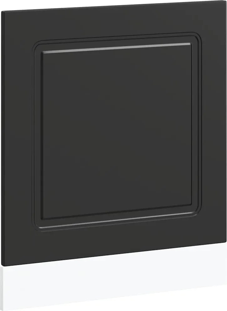 vidaXL mosogatógép panel Kalmar fekete 60x1,5x67 cm gépesített fa