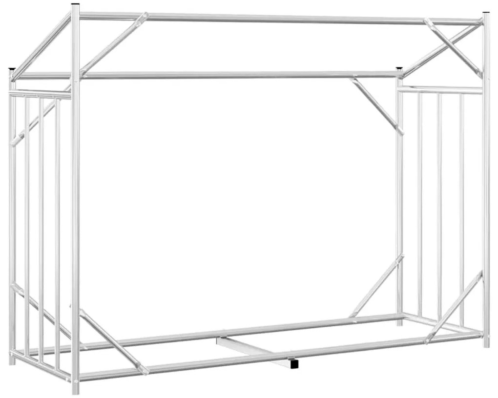 Tűzifa állvány esővédővel 151x60,5x110,5 cm horganyzott acél