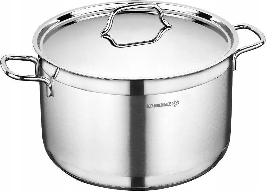 Fazék rozsdamentes acél Korkmaz Alfa kiváló minőség 26x13 cm 6,8 l