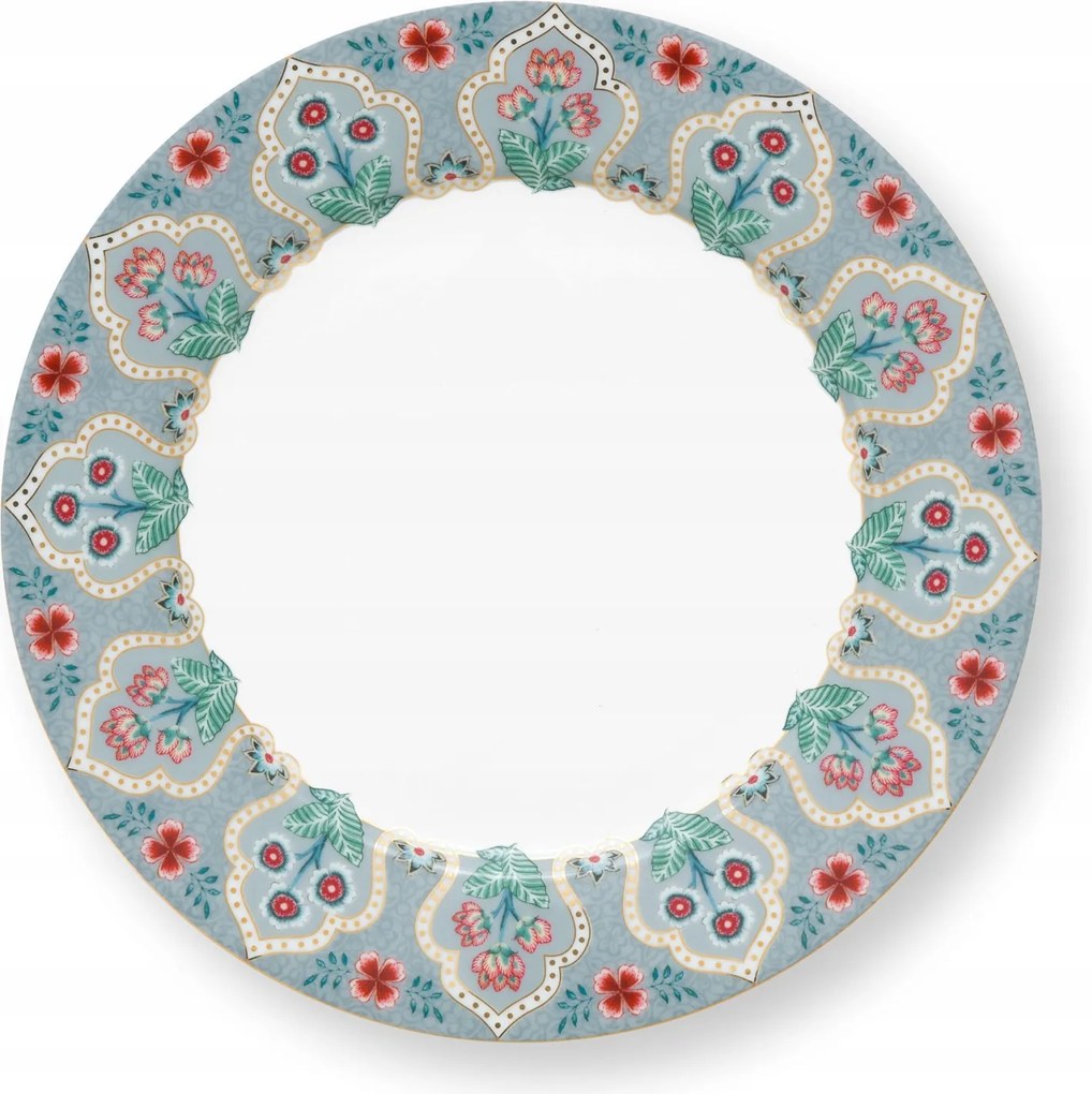 Desszert tányér Flower Festival Deco Light Blue PiP Studio, 21 cm