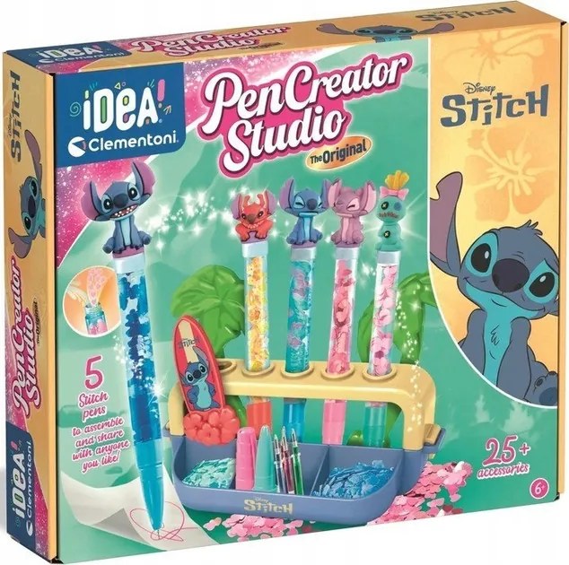 Disney Lilo és Stitch, A csillagkutya Surf tollkészítő készlet Clementoni