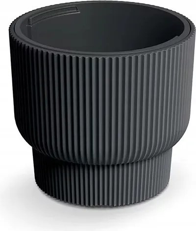 Virágcserép Milla III szénszürke 29,9 cm