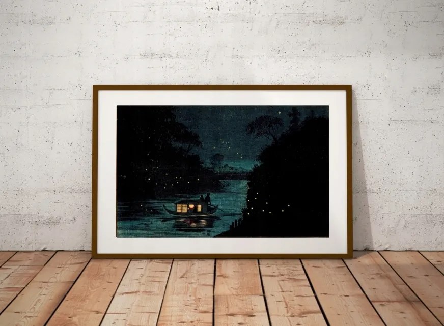 Kobayashi Kiyochika fa 1880 méret 50x30cm