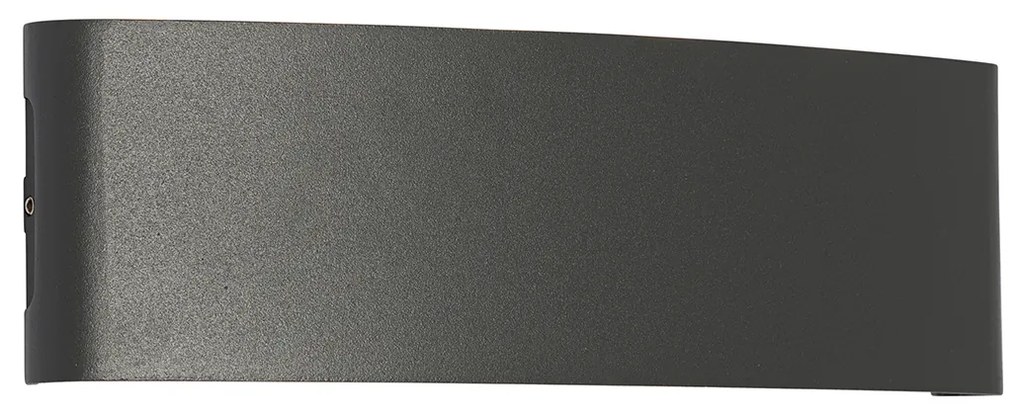 Kültéri fali lámpa sötétszürke LED-del 10-lámpás IP54 - Silly