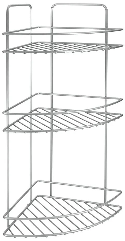 Ref háromszintes fali fürdőszobai sarokpolc - Metaltex