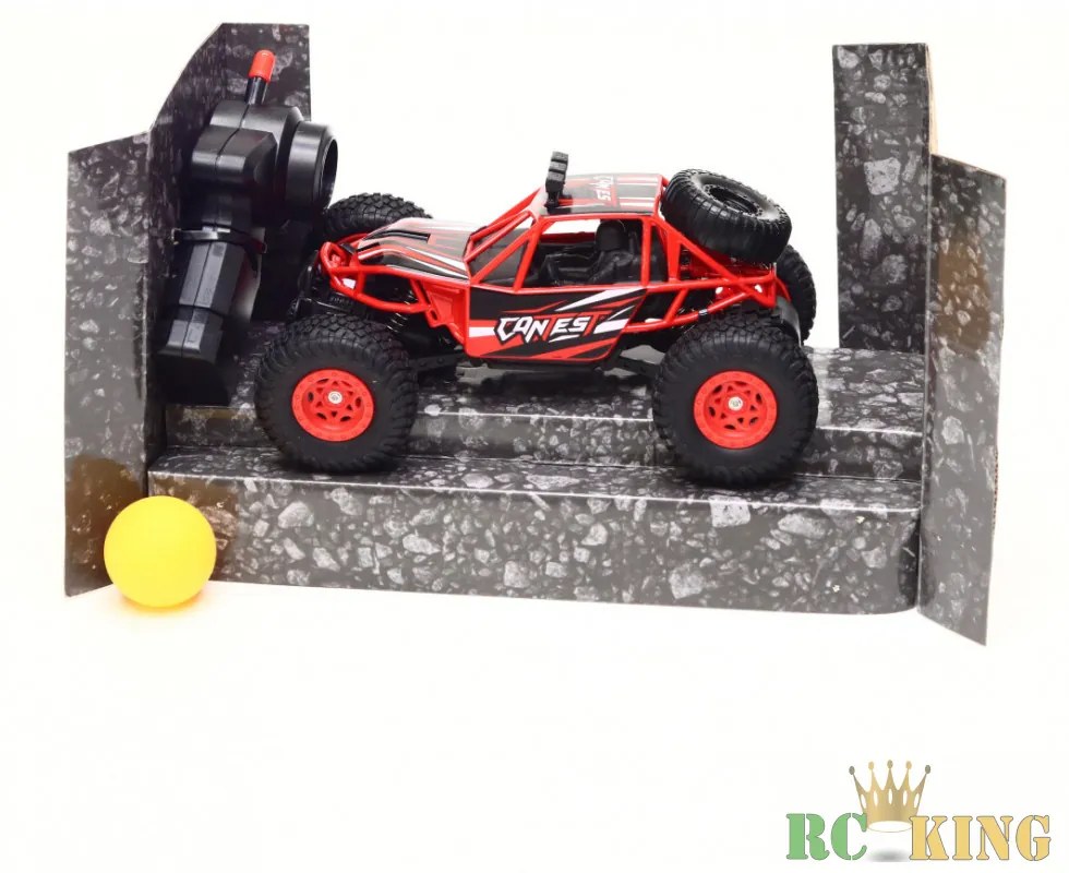 Monster Truck 4WD Storm Távirányítható 1:20 Fém Karosszériás Sziklamászó Terepjáró lítium akku fém karosszéria
