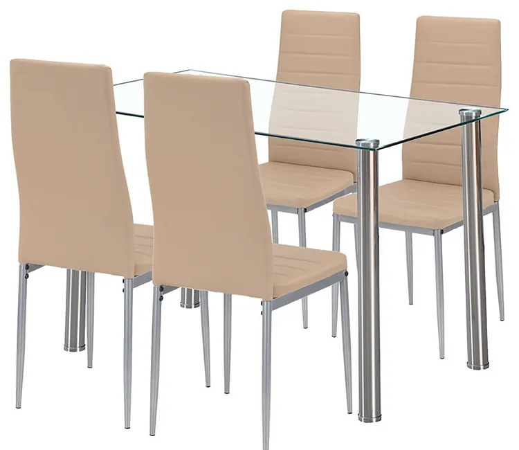 Mateo 4+1 étkező garnitúra bézs-szürke