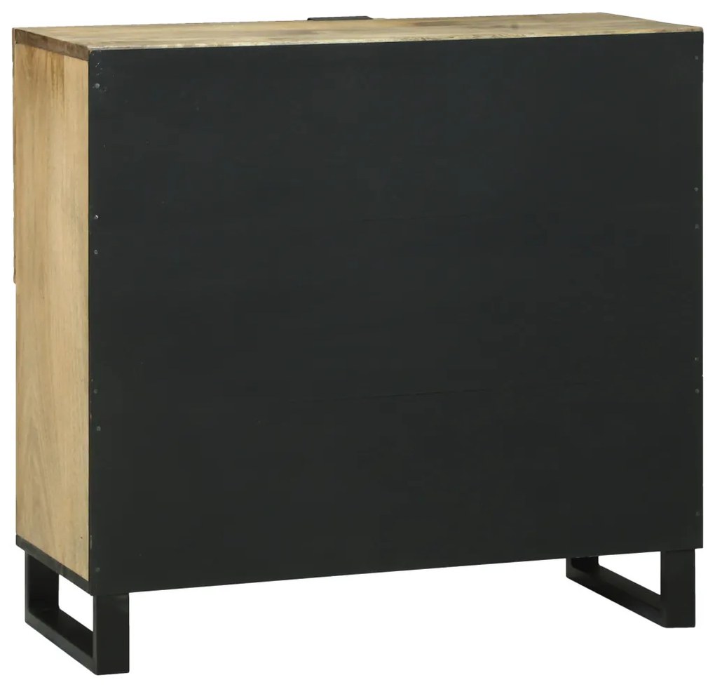 Fiókos szekrény – 80x33,5x75 cm, tömör mangófából készült