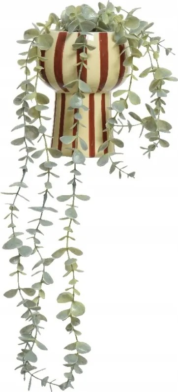 Zöld dekoratív lógó műkúszónövény 11,5x11,5x15,5 cm