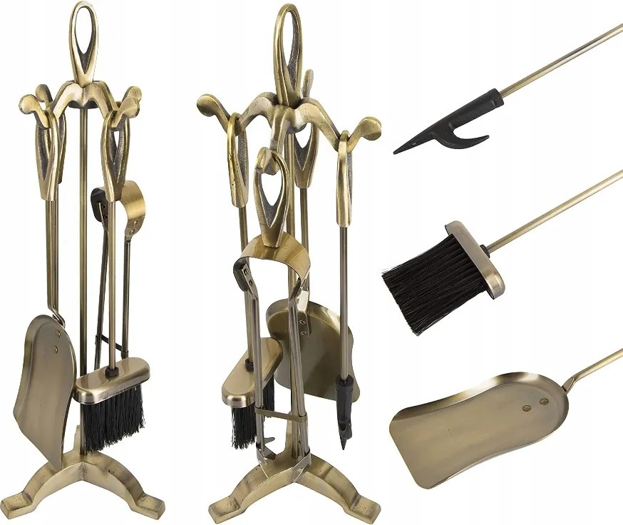 Akcesoria Kandallóhoz Kandalló Készlet Eszközök 5 részes kefe