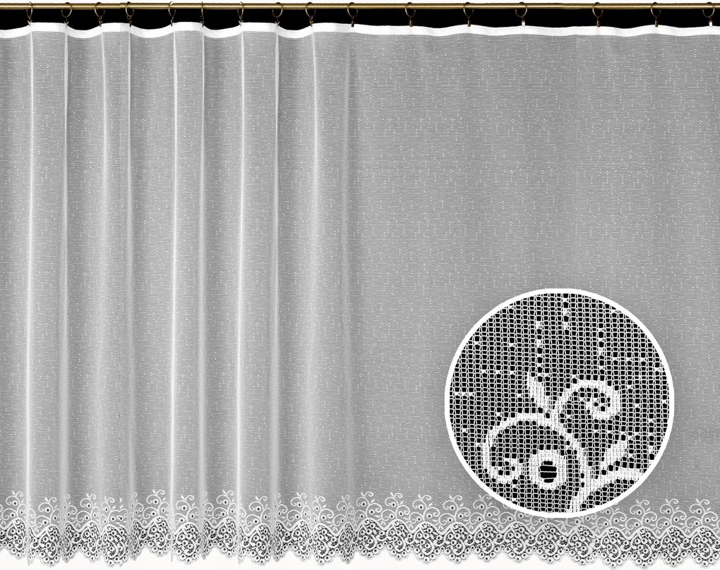 Mg Függöny 4201 Fehér 350x250cm kész, M szalaggal