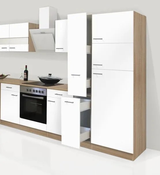 Hagen30 kétrészes kamraszekrény Több színben! 200cm magas Sonoma - Fehér