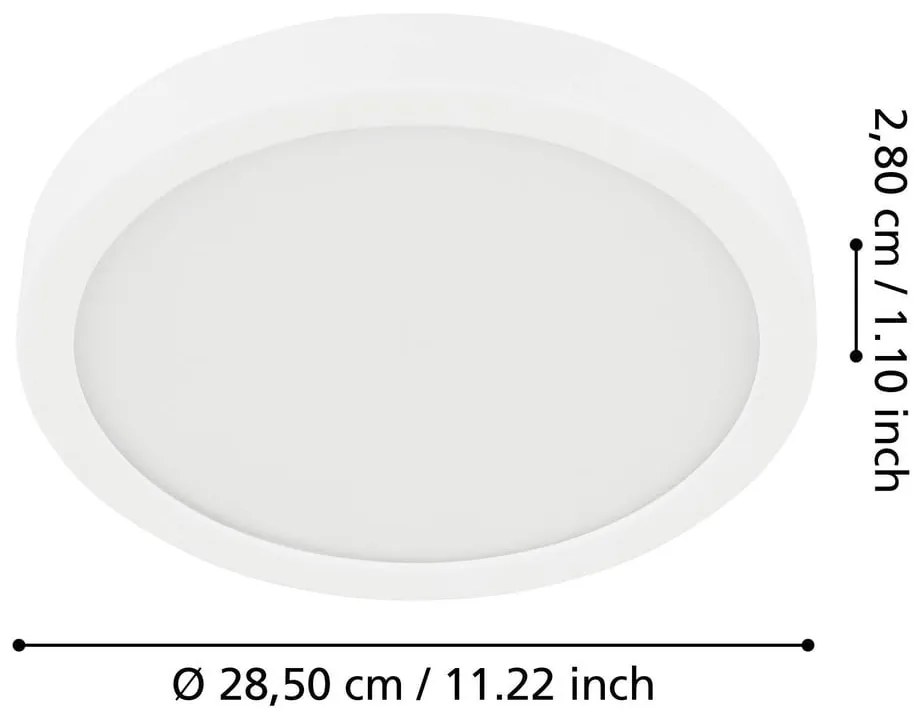 Fehér LED mennyezeti lámpa FUEVA 5 – EGLO