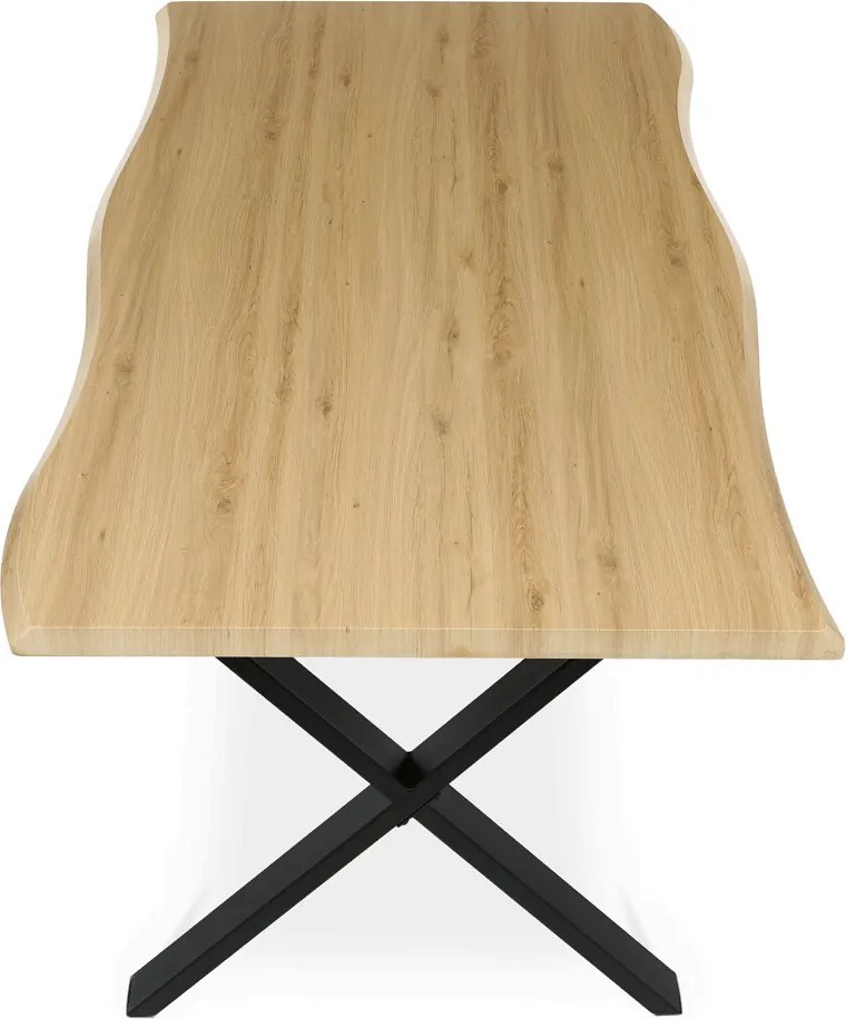 Étkezőasztal 210x100 cm MDF vad tölgy