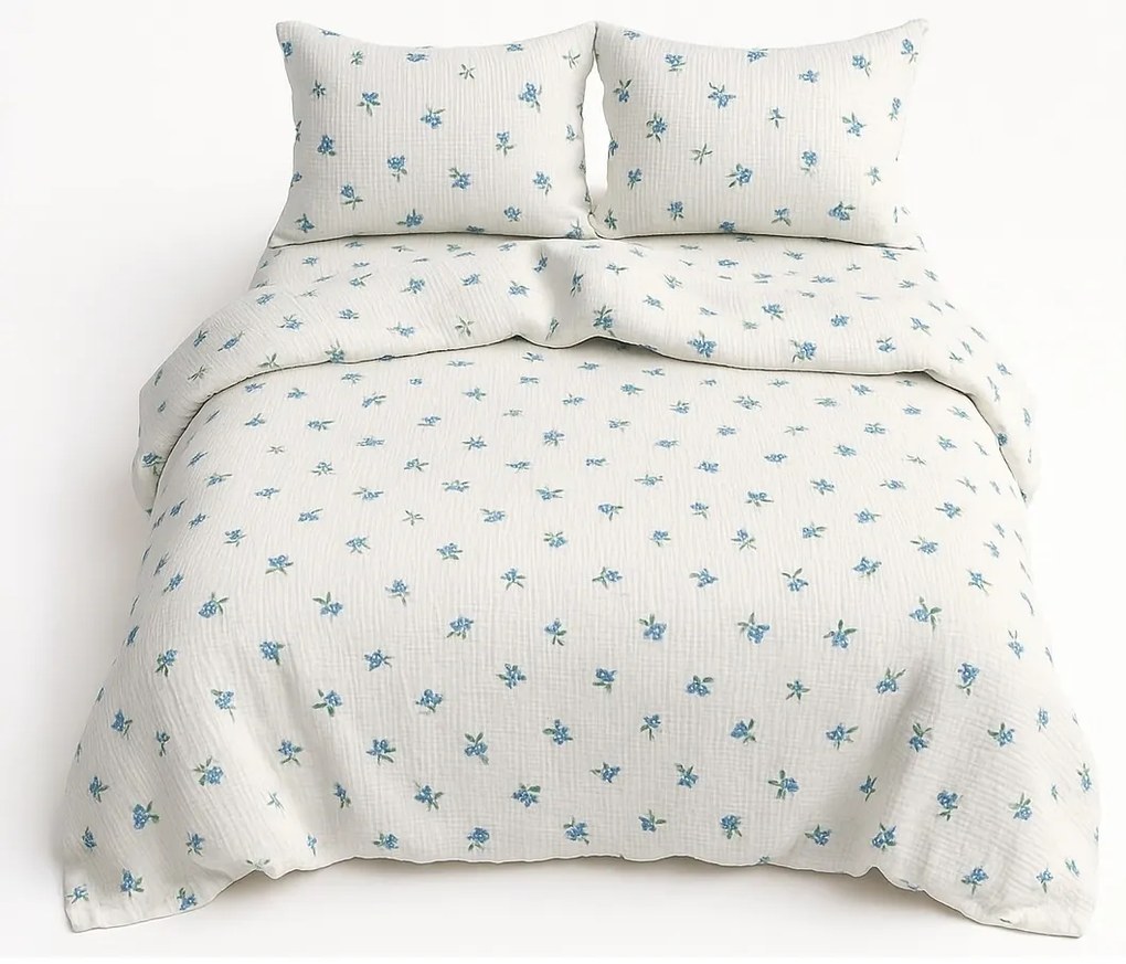 Matex Áfonya muszlin ágyneműhuzat, 140 x 200 cm, 70 x 90 cm