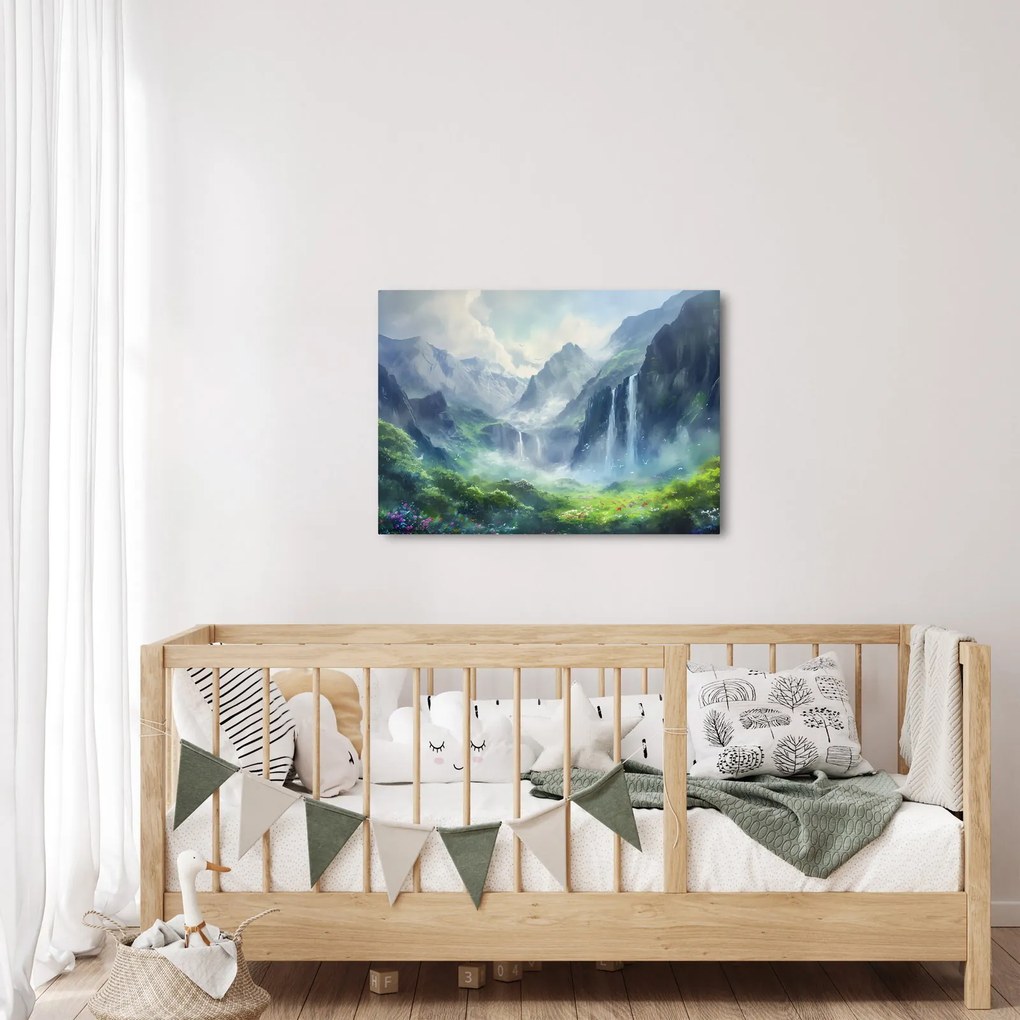 Kép - Vízesések völgye (70x50 cm)