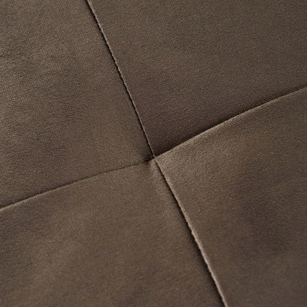 Ülőkés velúr tároló puff, 130 cm, barna - MADISON