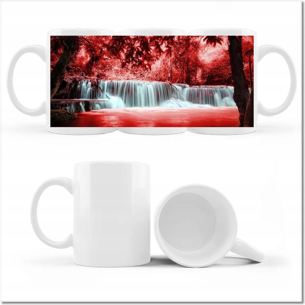 Fotó bögre Vörös vízesés Kaszkád