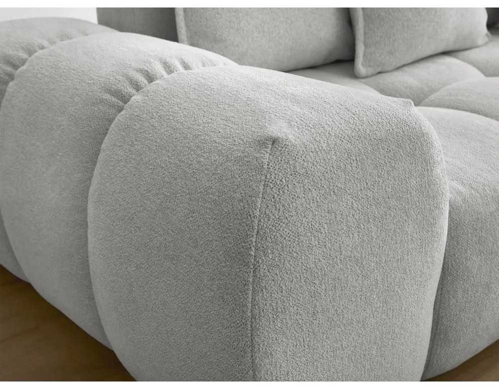 Világosszürke zsenília kanapé 278 cm Everest – Bobochic Paris