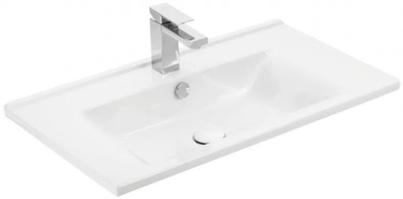 TMP IRON 75 álló fürdőszobabútor - Sanovit ATRIA 9075 porcelán mosdóval - 75 x 45,5 cm