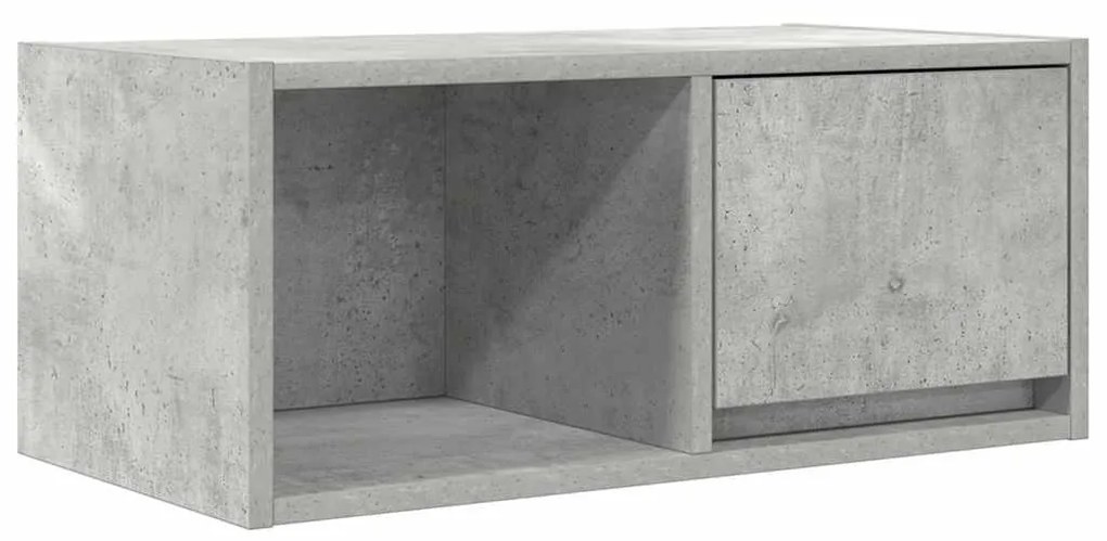 betonszürke szerelt fa TV-szekrény 60x31x25,5 cm