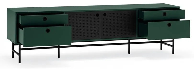 Punto fekete-zöld TV-állvány - Teulat