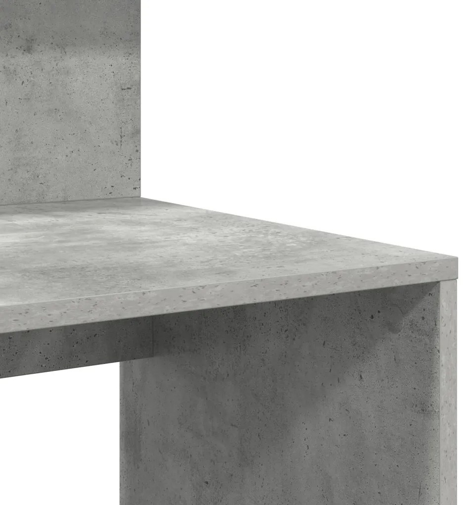 tárolós asztal Beton szürke 90x48x101.5 cm Szerelt fa