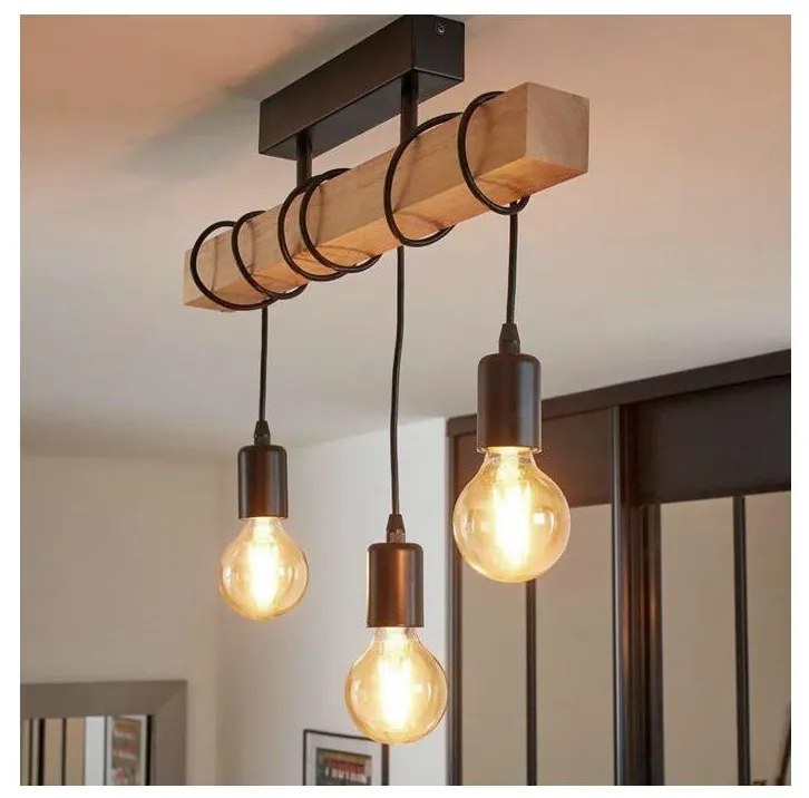 Eglo 55247 - LED felületre szerelhető csillár TOWNSHEND 3xE27/60W/230V