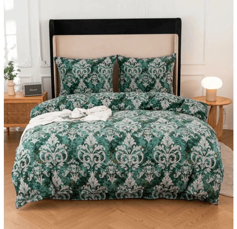 Mikroplüss ágyneműhuzat ORIENTINO zöld Ágyneműhuzat mérete: 70 x 80 cm | 140 x 200 cm