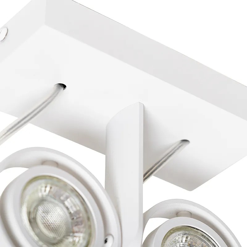 Modern spotlámpa fehér 2-lámpás - Master 50