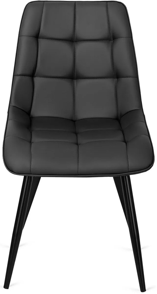 Fekete Eco-bőr Étkezőszék. MONZA