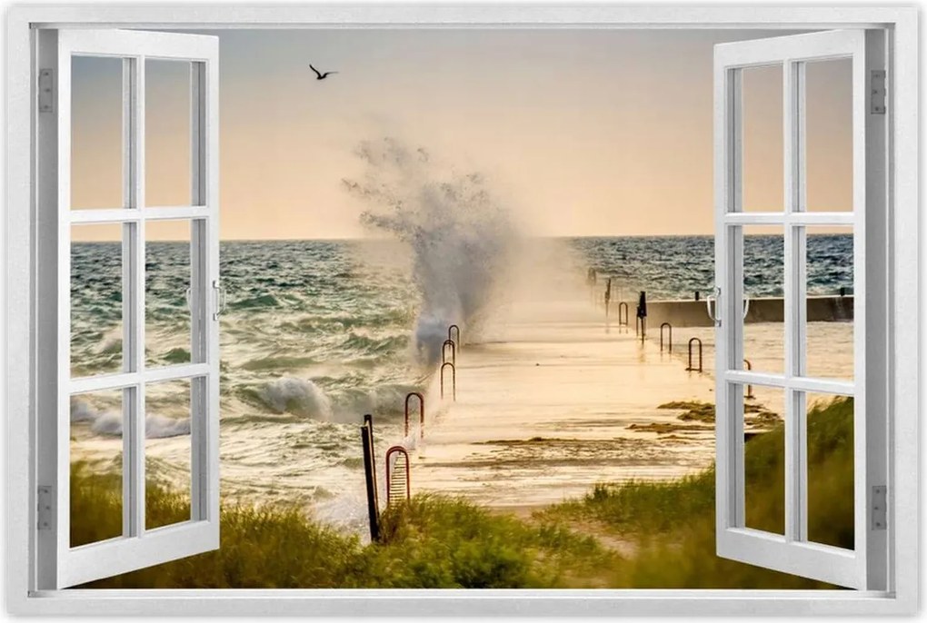 Poszterek 90x60 Tengeri hullám Tengerpart