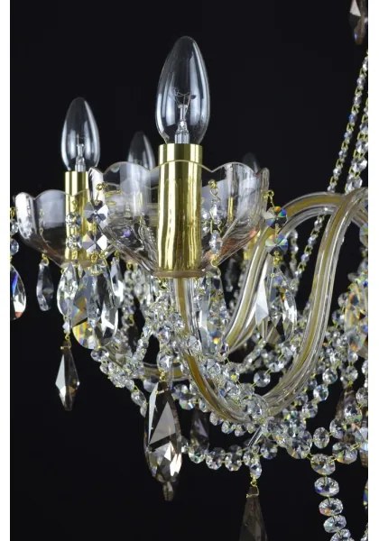 Wranovsky JWZ121102100 - Kristály csillár láncon ZENITH 10xE14/40W/230V