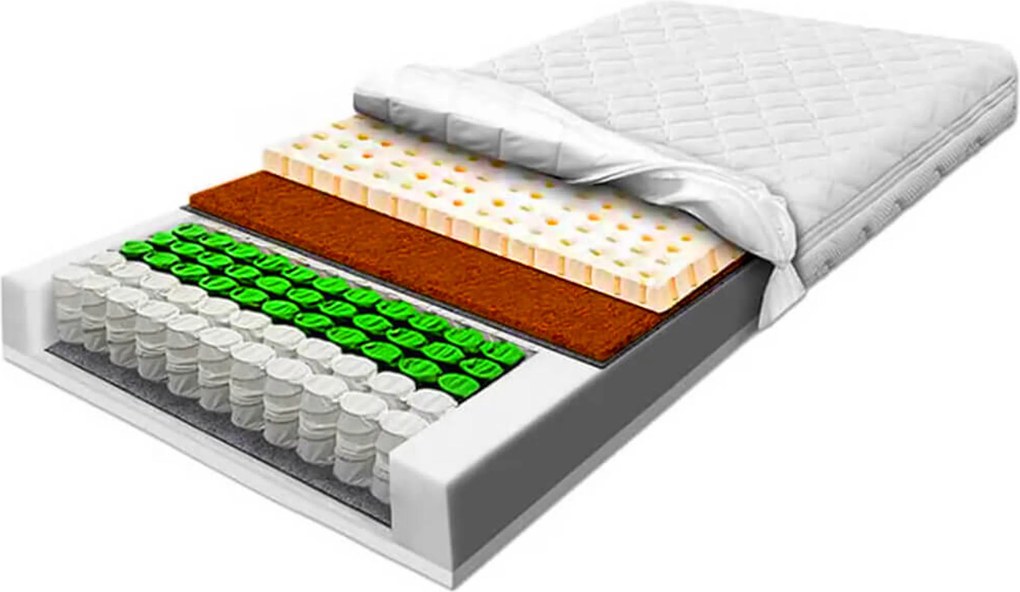 140x200 Multipocket matrac Latex Kókusz Prémium