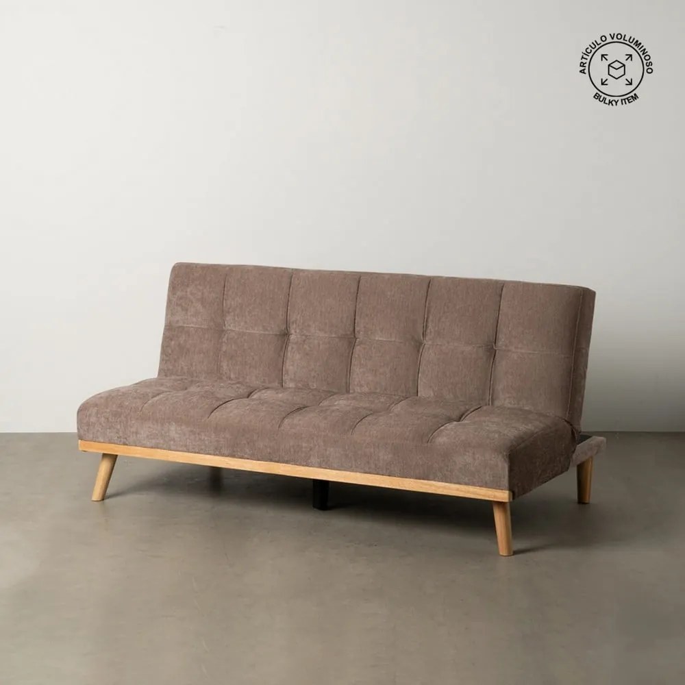 Barna zsenília kinyitható kanapé 178 cm – Ixia