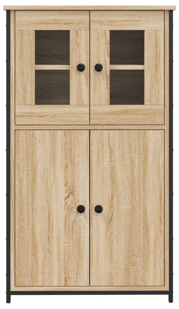 sonoma tölgy szerelt fa magasszekrény 62 x 32 x 106,5 cm