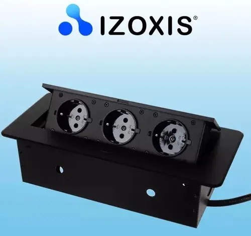 Socket hidden in the countertop - triple Izoxis 21659