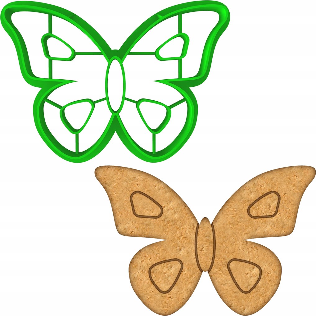 Húsvéti Forma Mézeskalács lyukasztó Húsvéti pillangó 8cm