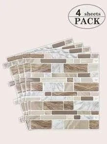 4DB Öntapadós Matrica Dekoratív Fali Kő Utánzat Shein